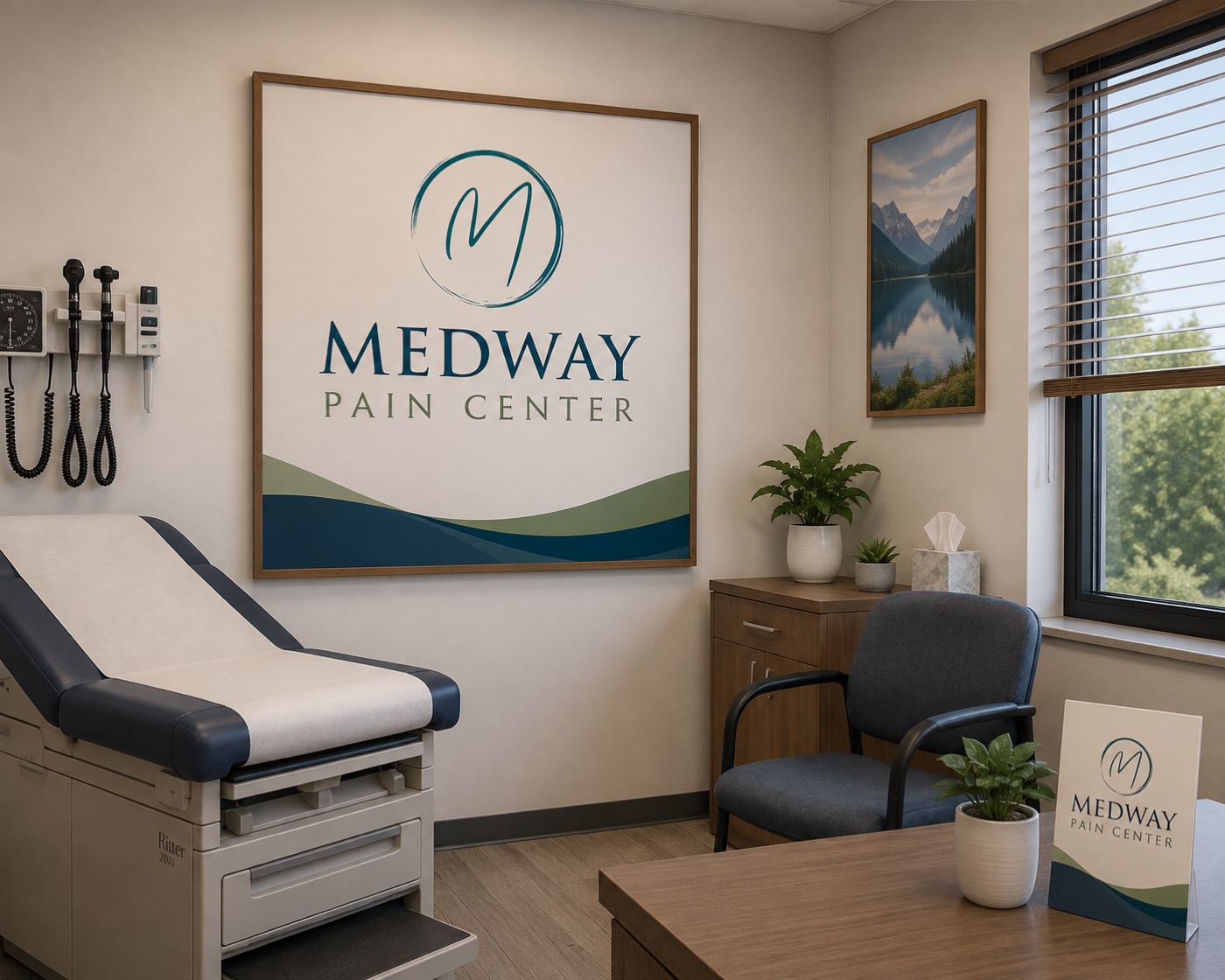 Medway Pain Center patient evaluation room