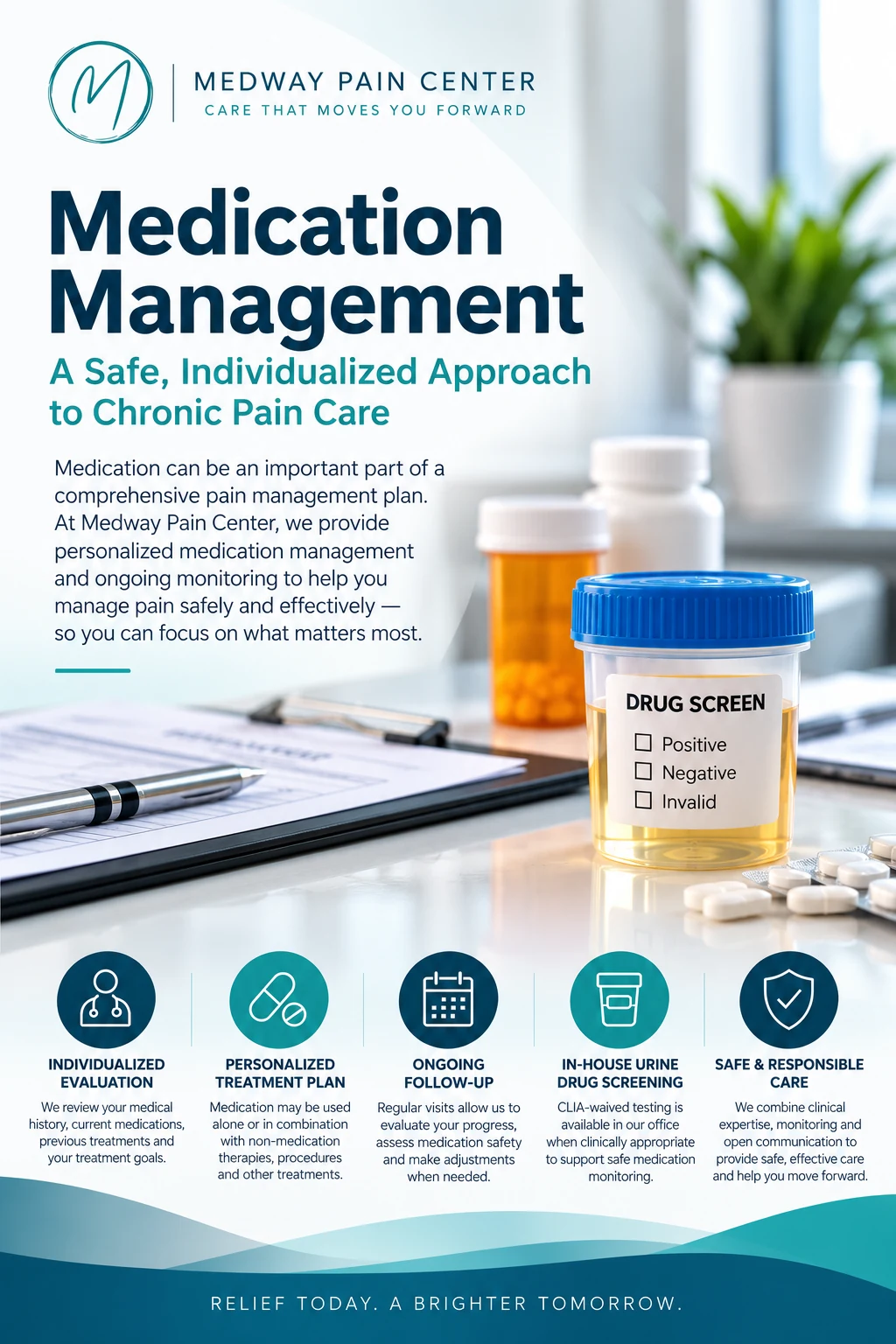 Medication management process at Medway Pain Center in El Paso